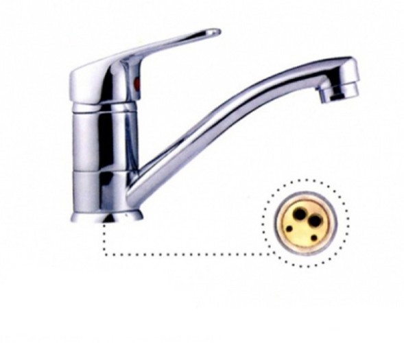 Смеситель для кухни 35к L4516 Ledeme б/отв, латунь - L4516 