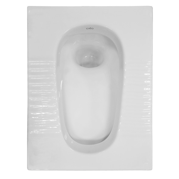 Унитаз напольный &amp;quot;Чаша Генуя&amp;quot; Creo Ceramique 525х405х220 мм, с гидрозатвором (SQ9100)