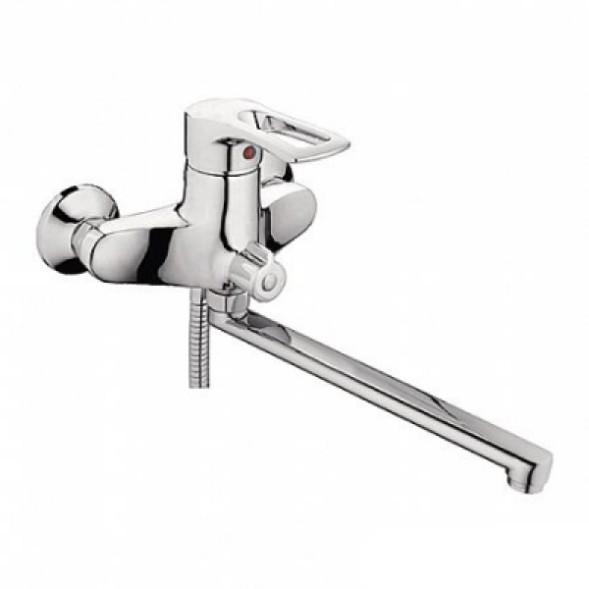 Смеситель для ванны и раковины 40к L2225 Ledeme с отв. див корп L-нос, латунь - L2225 