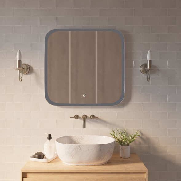 Зеркало MIXLINE &amp;quot;Стив&amp;quot; 700*680 (ШВ) сенсорный выключатель, светодиодная подсветка - ФР-00001136 