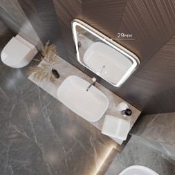 Зеркало MIXLINE &amp;quot;Мальта-2&amp;quot; 550*800 (ШВ) сенсорный выключатель, светодиодная подсветка + подогрев - ФР-00001215 