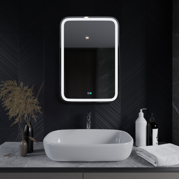 Зеркало MIXLINE &amp;quot;Мальта-2&amp;quot; 550*800 (ШВ) сенсорный выключатель, светодиодная подсветка + подогрев - ФР-00001215 