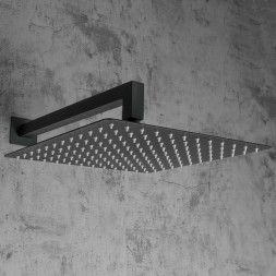 Душевая система 35к G7117-6 GAPPO лейка "Тропический душ" встраиваемая ЧЕРНЫЙ - G7117-6