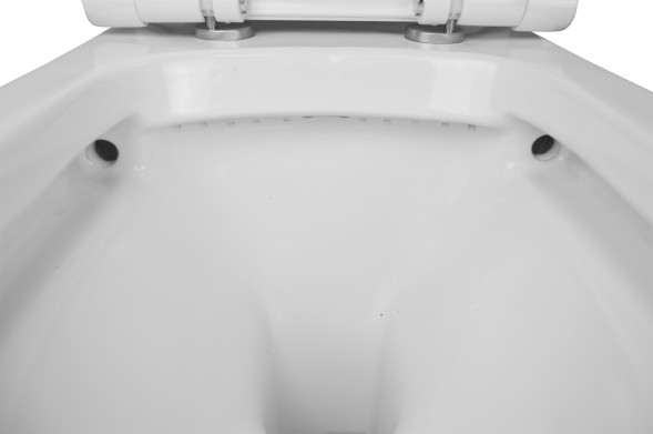 Унитаз-компакт Creo Ceramique ARLES 650х370х820 напольный, c быстросъемным сиденьем микролифт, белый (AS1002+AS1003+AS1001T)