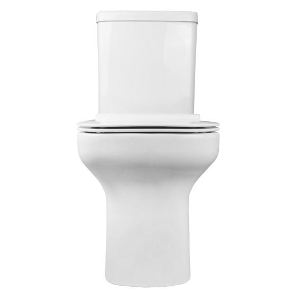 Унитаз-компакт Creo Ceramique ARLES 650х370х820 напольный, c быстросъемным сиденьем микролифт, белый (AS1002+AS1003+AS1001T)