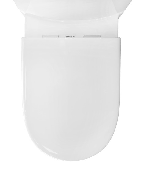 Унитаз-компакт Creo Ceramique LE MANS напольный, скрытый монтаж,  с крышкой микролифт (415х705х950)