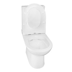 Унитаз-компакт Azario Kano 370х630х800 напольный, безободковый, в комплекте с быстросъемным сиденьем микролифт (93590)