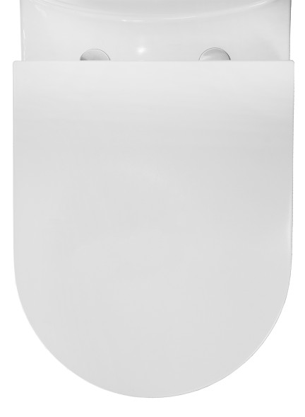 Унитаз-компакт Azario Kano 370х630х800 напольный, безободковый, в комплекте с быстросъемным сиденьем микролифт (93590)