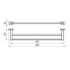 Полотенцедержатель Ravak Chrome CR 320.00 двойной, хром (X07P193)