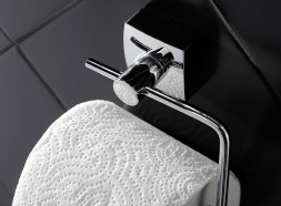 Держатель туалетной бумаги без крышки Fixsen Kvadro, хром (FX-61310A)