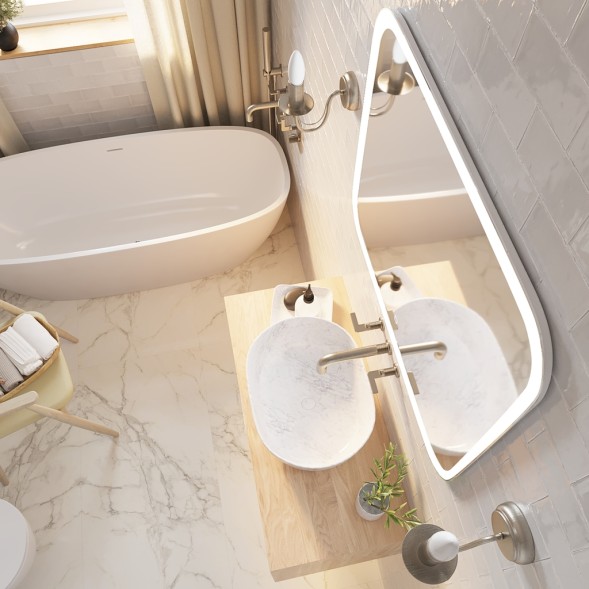 Зеркало MIXLINE &amp;quot;Стив&amp;quot; 800*680 (ШВ) сенсорный выключатель, светодиодная подсветка - ФР-00001137 