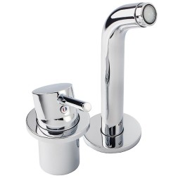 Смеситель для раковины KLUDI BOZZ однорычажный, внешняя монтажная часть, излив 170 мм, хром (382440576)