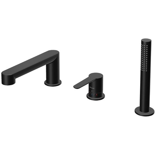 Смеситель на борт ванны Ravak Puri PU 026.20 керамический картридж, черный матовый (X070186)