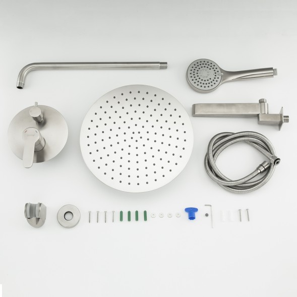 Душевая система 35к G7199-30 GAPPO встраиваемый, лейка &amp;quot;Тропич. душ&amp;quot; нерж. сталь, САТИН - G7199-30 