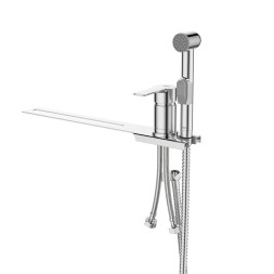 Смеситель с гигиеническим душем 35к Milardo 001SB00M08 "Tidy" установка на унитаз, ХРОМ - 001SB00M08