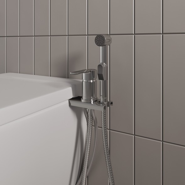 Смеситель с гигиеническим душем 35к Milardo 001SB00M08 &amp;quot;Tidy&amp;quot; установка на унитаз, ХРОМ - 001SB00M08 