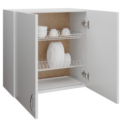 шкаф навесной кухонный с сушкой 60 белый - 510097 