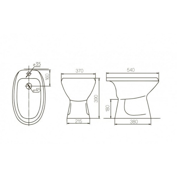 Биде  &amp;quot;Люкс&amp;quot; (Rosa) - 4620008191256 