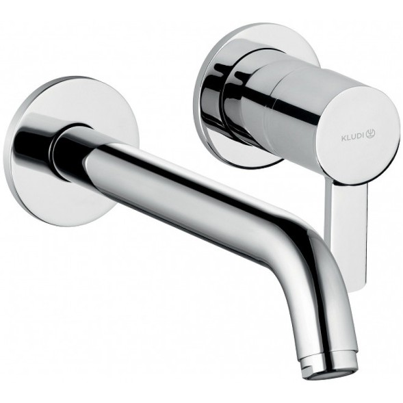 Смеситель для раковины KLUDI ZENTA  внешняя монтажная часть, излив 220 мм, хром (382450575)