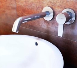 Смеситель для раковины KLUDI ZENTA  внешняя монтажная часть, излив 220 мм, хром (382450575)