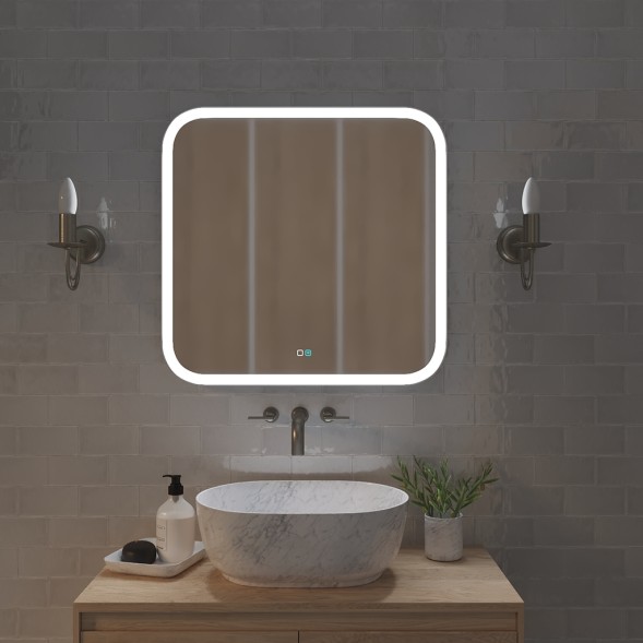 Зеркало MIXLINE &amp;quot;Стив-2&amp;quot; 700*685 (ШВ) сенсорный выключатель, светодиодная подсветка + подогрев - ФР-00001755 