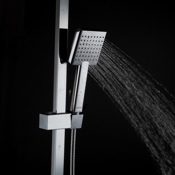 Душевая система термостат  G2407-40 GAPPO лейка &amp;quot;Тропический душ&amp;quot; квадрат 300*300 ХРОМ - G2407-40 