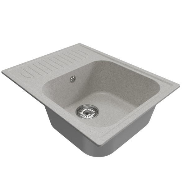 Мойка ML-GM18 КОМФОРТ с крылом, серая (310), 640*490*190мм - 00-00009389 