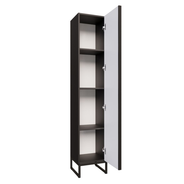 Пенал &amp;quot;Окленд&amp;quot; Графит Мрамор правый (350*1858*319) ЛОФТ (ПВХ) - 553139 