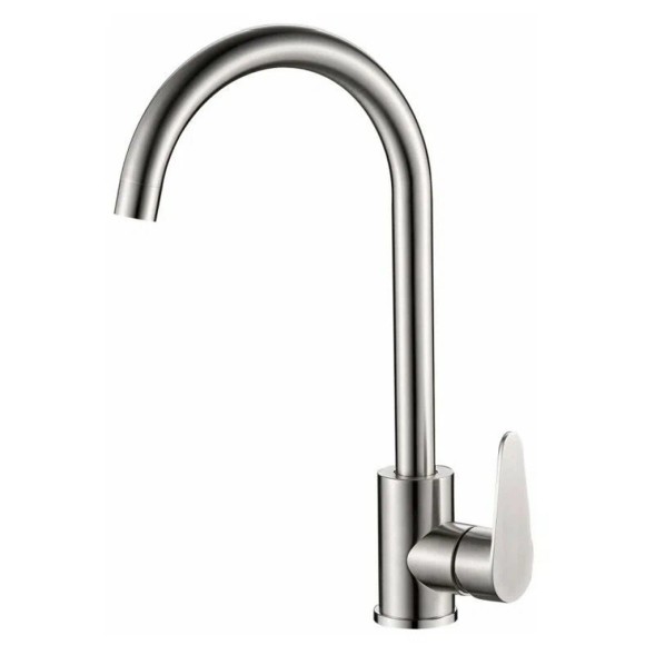 Смеситель для кухни 35к HB70802 HAIBA б/отв боковая п/гайку НЕРЖ - HB70802 