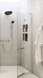Ручка для душевой двери Hansgrohe AddStoris Шлифованный черный хром (41759340)