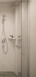Ручка для душевой двери Hansgrohe AddStoris Шлифованный черный хром (41759340)