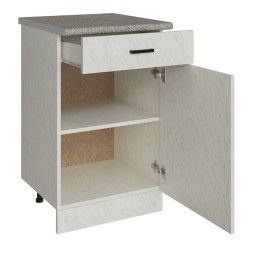 Стол разделочный 50 белый мрамор (1 ящик) - 523290 