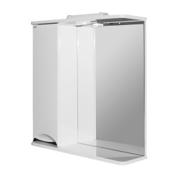 Зеркальный шкаф "ЭТЬЕН-65" левый с подсветкой (ПВХ) - 534830