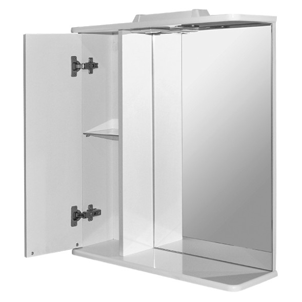 Зеркальный шкаф &amp;quot;ЭТЬЕН-65&amp;quot; левый с подсветкой  (ПВХ) - 534830 