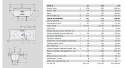 Ванна стальная Kaldewei SILENIO 1700*750*410, alpine white, без ножек (267400010001)