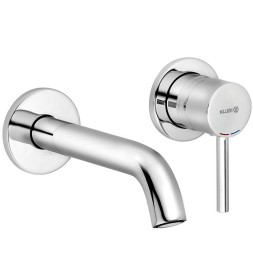 Смеситель для раковины KLUDI BOZZ  однорычажный, внешняя монтажная часть, излив 220 мм, хром (382450576)