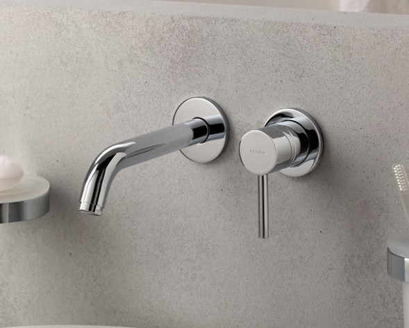 Смеситель для раковины KLUDI BOZZ  однорычажный, внешняя монтажная часть, излив 220 мм, хром (382450576)