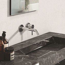 Смеситель для раковины KLUDI BOZZ  однорычажный, внешняя монтажная часть, излив 220 мм, хром (382450576)