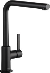 Смеситель для кухонной мойки KLUDI L-INE S однорычажный, черный матовый (408033975)