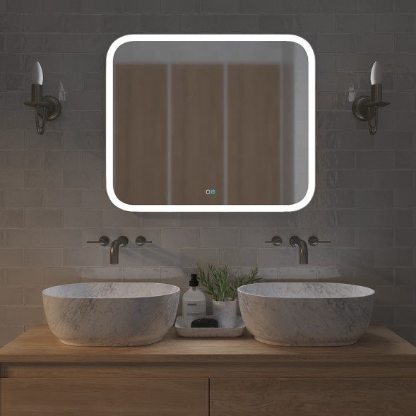 Зеркало MIXLINE &amp;quot;Стив-2&amp;quot; 800*685 (ШВ) сенсорный выключатель, светодиодная подсветка + подогрев - ФР-00001503 