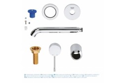 Смеситель для раковины GROHE Essence+ на 2 отверстия, внешняя часть, хром (19408001)