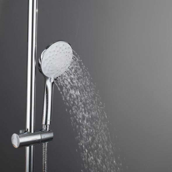 Душевая система термостат  G2490 GAPPO лейка &amp;quot;Тропический душ&amp;quot; D225 ХРОМ - G2490 