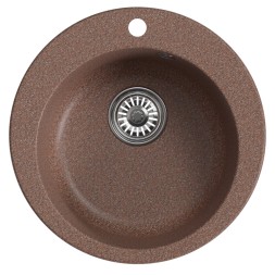 Мойкa ML-GM13 КОМФОРТ круглая, терракотовая (307), 495мм (глуб. чаши 200) - 00-00009325 