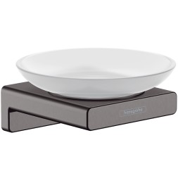 Мыльница Hansgrohe AddStoris шлифованный черный хром (41746340)