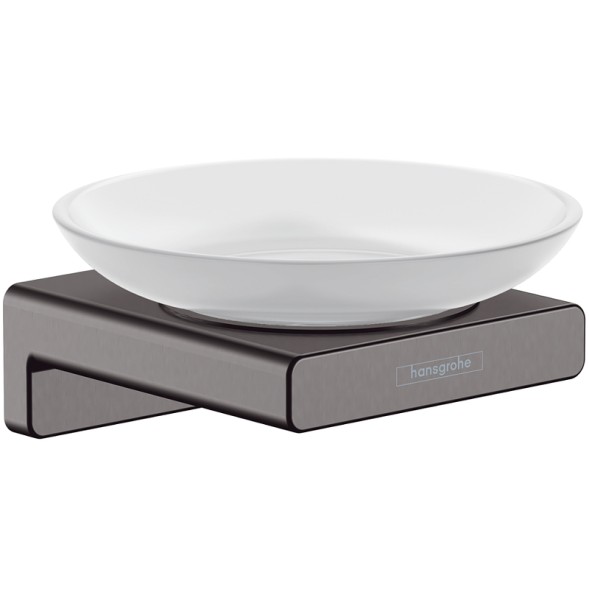 Мыльница Hansgrohe AddStoris шлифованный черный хром (41746340)