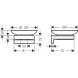 Мыльница Hansgrohe AddStoris шлифованный черный хром (41746340)