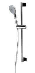 Душевой гарнитур Bossini SINCRONIA: ручной душ 3 режима, душевая штанга, шланг Cromolux 200 см, хром (DE8008U.030)