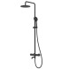Душевая система термостат  G2490-6 GAPPO лейка &amp;quot;Тропический душ&amp;quot; D225 ЧЕРНЫЙ - G2490-6 