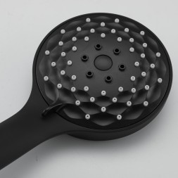 Душевая система термостат G2490-6 GAPPO лейка "Тропический душ" D225 ЧЕРНЫЙ - G2490-6