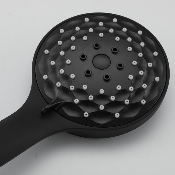 Душевая система термостат  G2490-6 GAPPO лейка &amp;quot;Тропический душ&amp;quot; D225 ЧЕРНЫЙ - G2490-6 